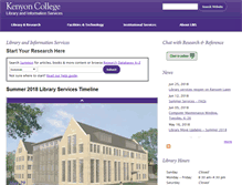 Tablet Screenshot of lbis.kenyon.edu